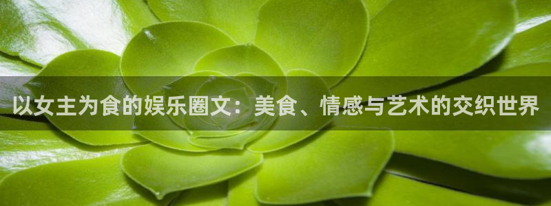 500彩票网体育注册代理：以女主为食的娱乐圈文：美食、情感与艺术的交织世界